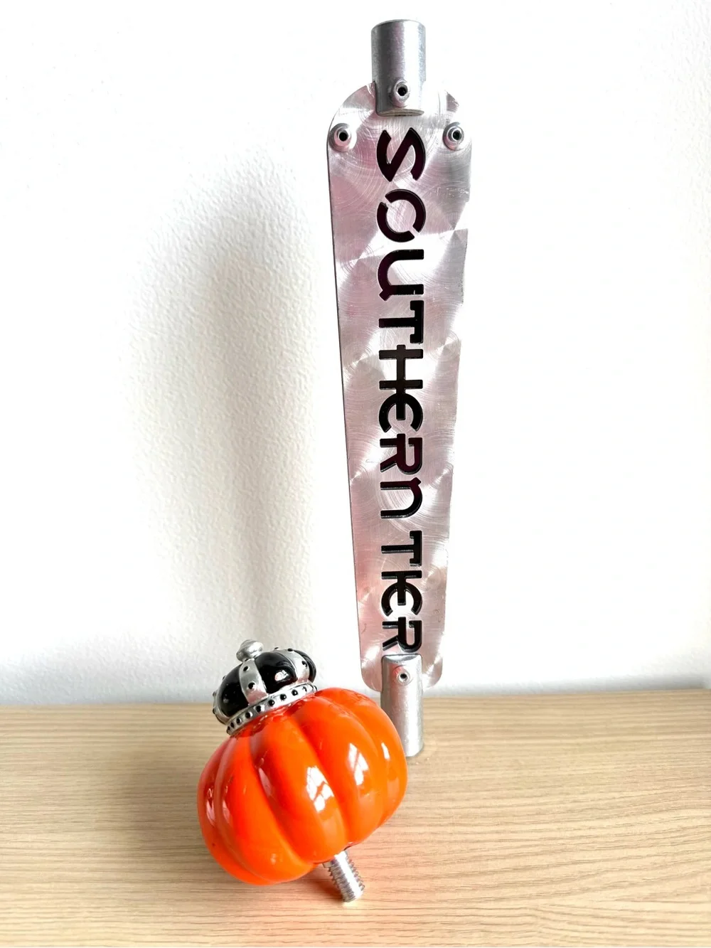 Southern Tier Pumking Metal Two Piece Craft Beer Bar Tap Handle Set Breweriana